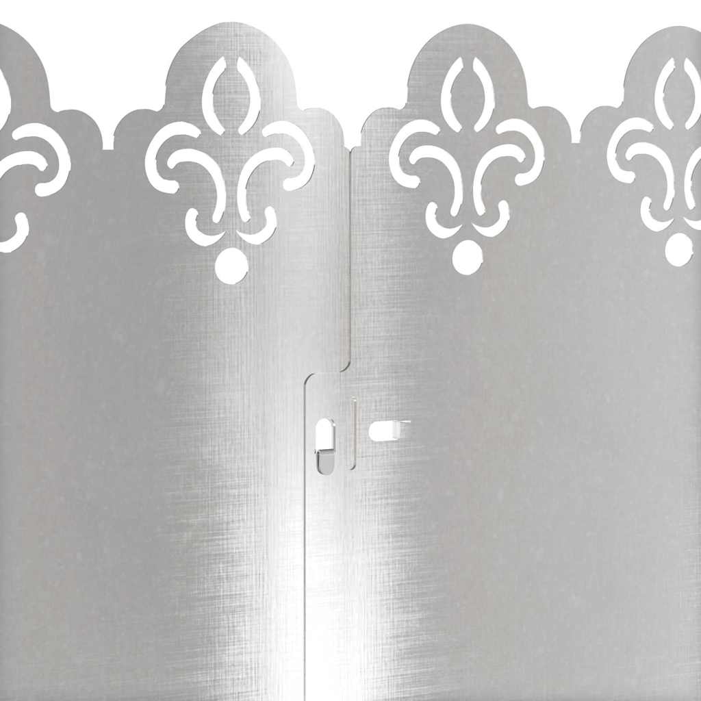 Vejos borteliai 10 pcs Sidabro 103 x 0,05 x 22 cm