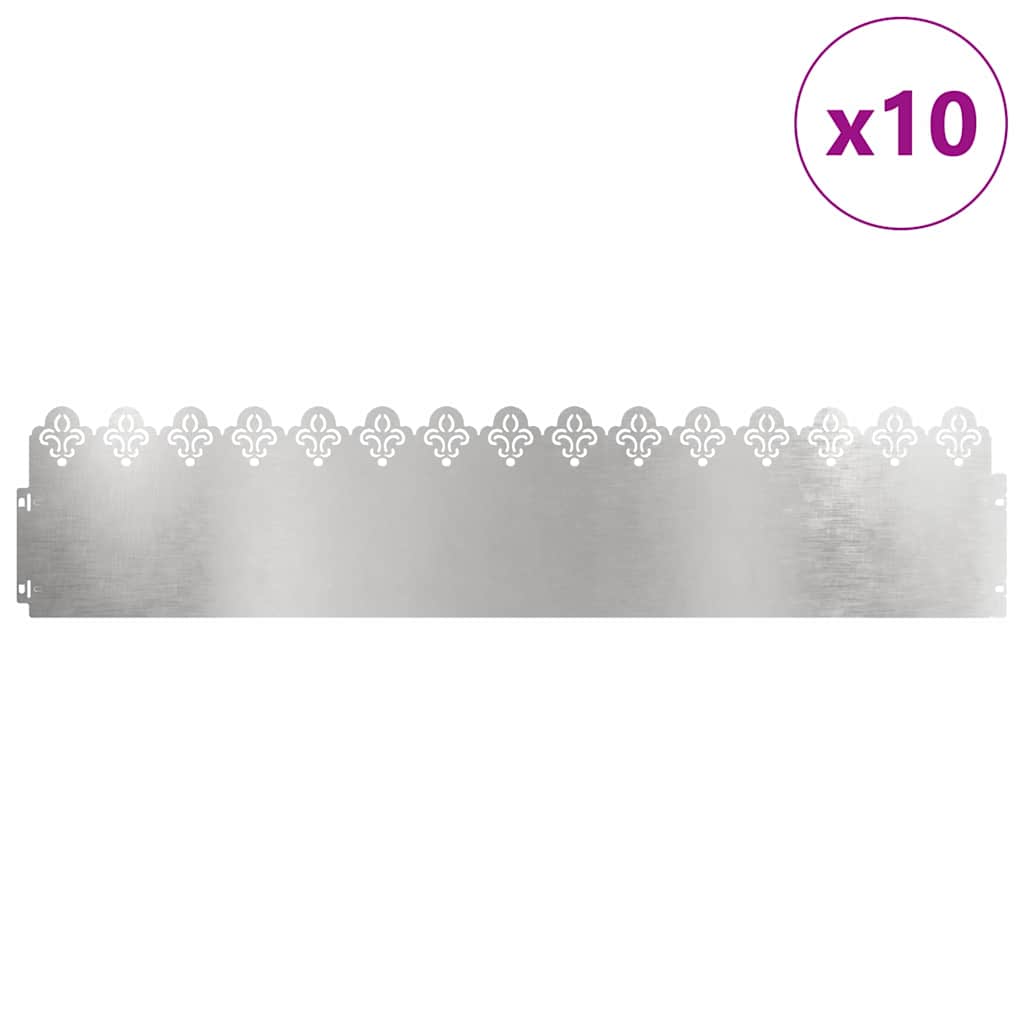 Vejos borteliai 10 pcs Sidabro 103 x 0,05 x 22 cm