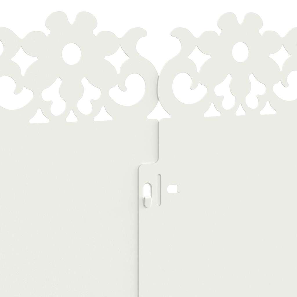 Zāliena apmales 30 gab. Balta 103 x 0,05 x 22 cm Tērauds