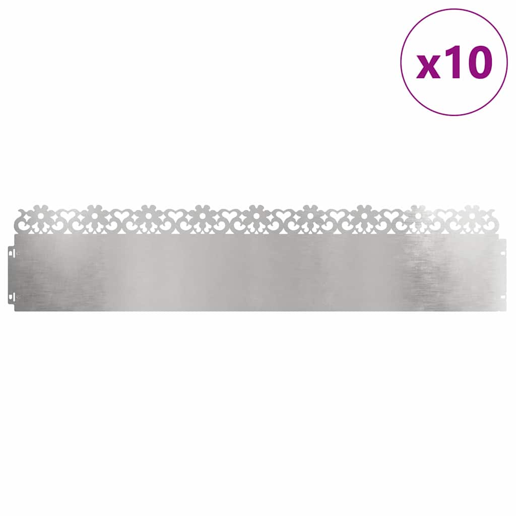 Vejos borteliai 10 pcs Sidabro 103 x 0,05 x 22 cm