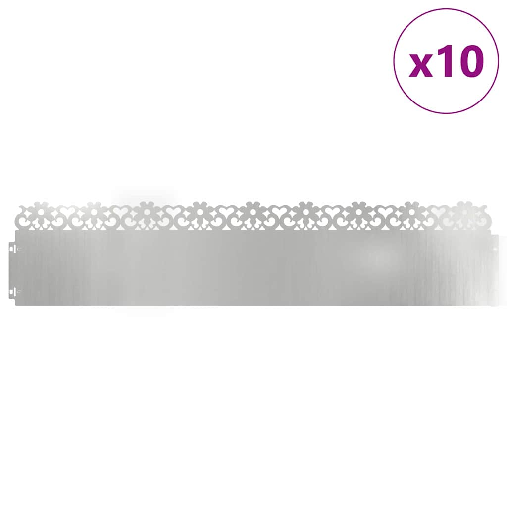 Vejos borteliai 10 pcs Sidabro 103 x 0,05 x 22 cm