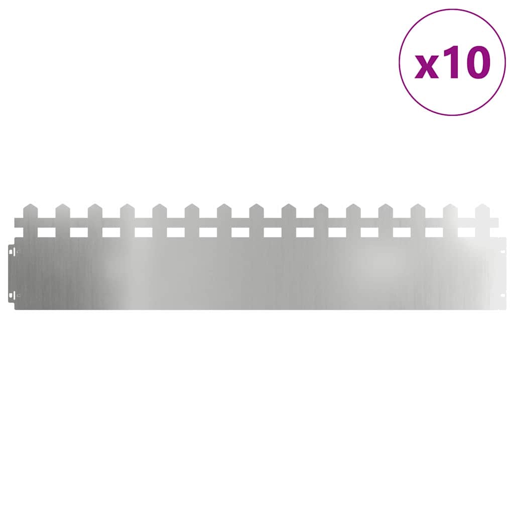 Vejos borteliai 10 pcs Sidabro 103 x 0,05 x 22 cm