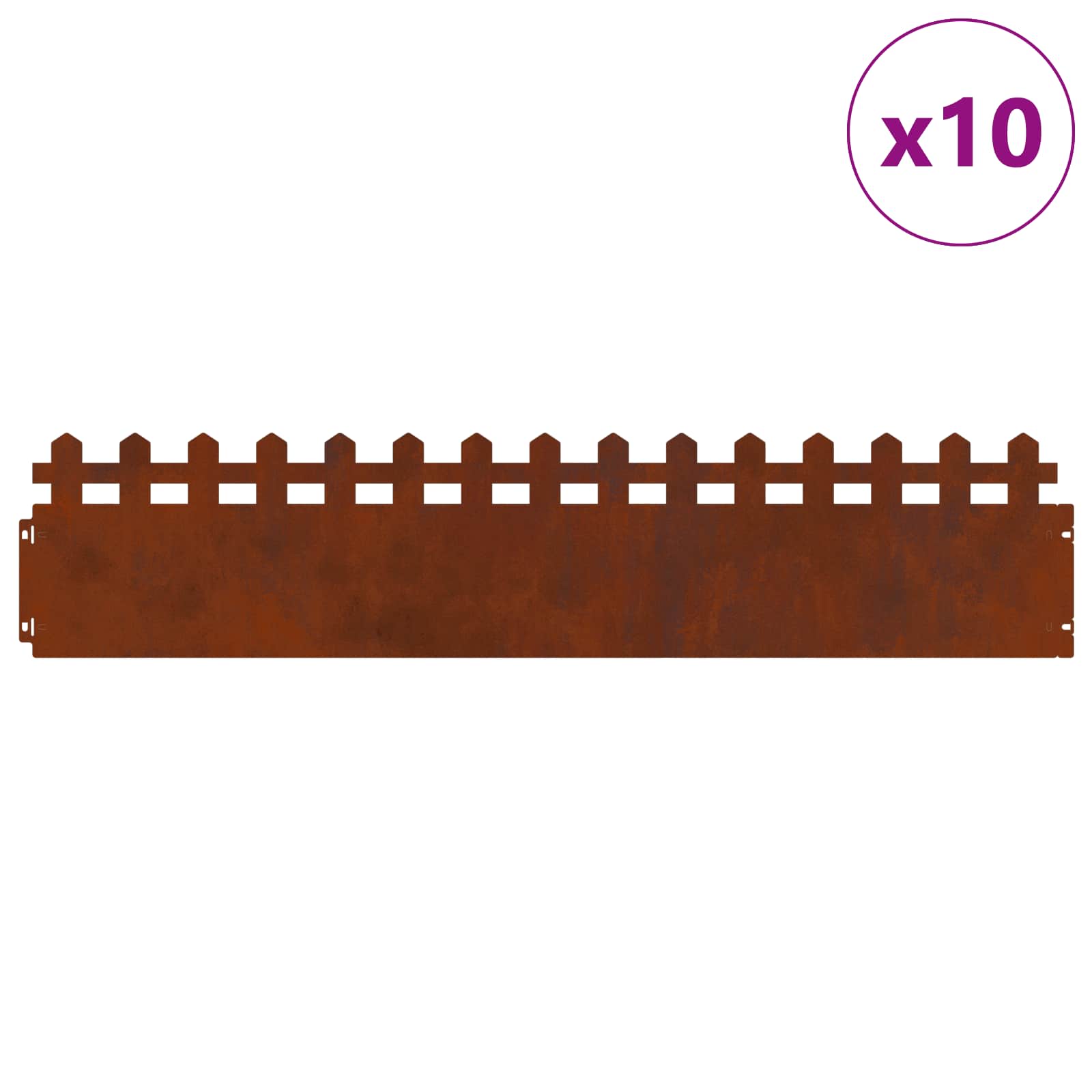 Vejos borteliai 10 pcs Rūdijanti 103 x 0,05 x 22 cm