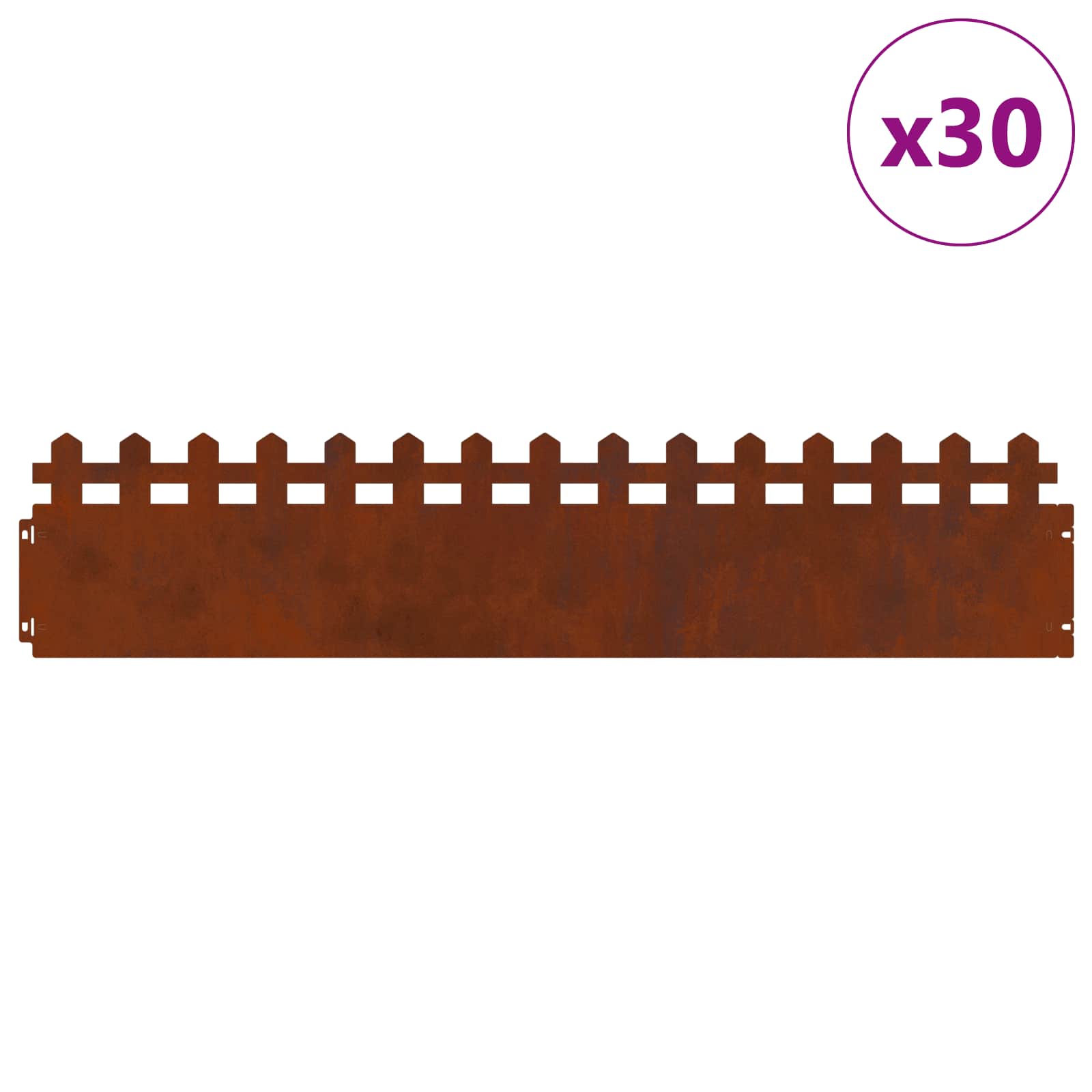 Vejos borteliai 30 pcs Rūdijanti 103 x 0,05 x 22 cm