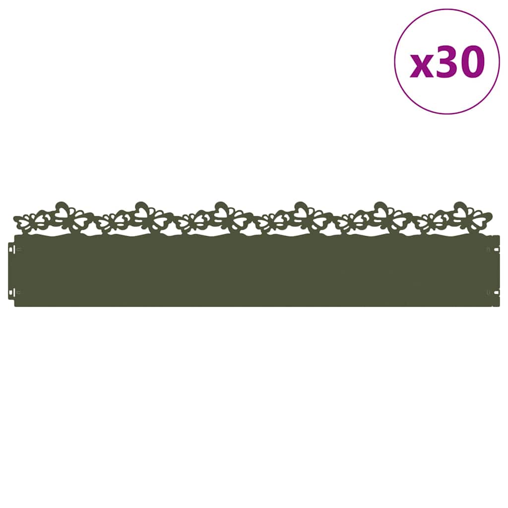 Vejos borteliai 30 pcs Alyvuogių žalia 103 x 0,05 x 22 cm