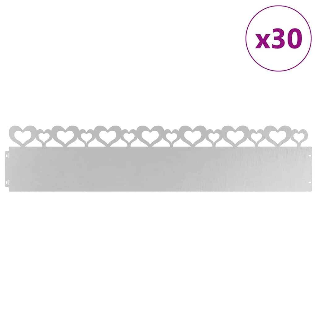 Vejos borteliai 30 pcs Sidabro 103 x 0,05 x 22 cm