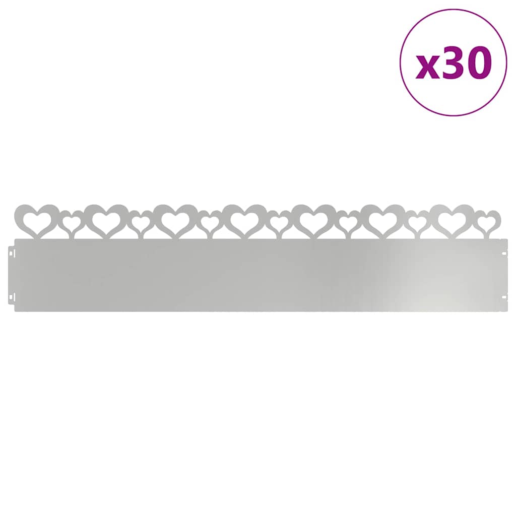 Vejos borteliai 30 pcs Sidabro 103 x 0,05 x 22 cm