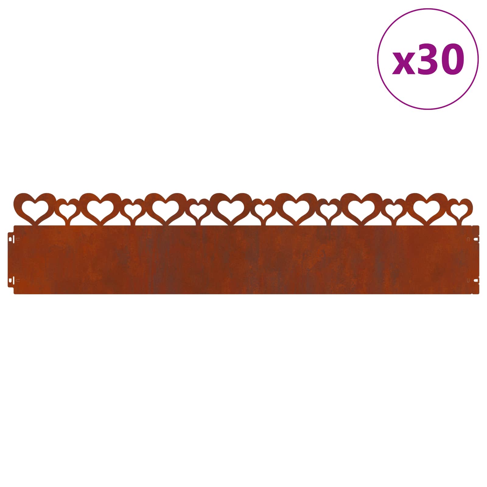 Vejos borteliai 30 pcs Rūdijanti 103 x 0,05 x 22 cm