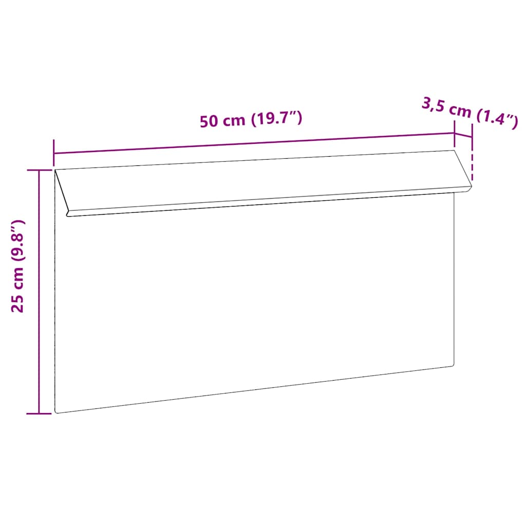 Gliemežu barjera 4 gab. Sudraba 50 x 3,5 x 25 cm