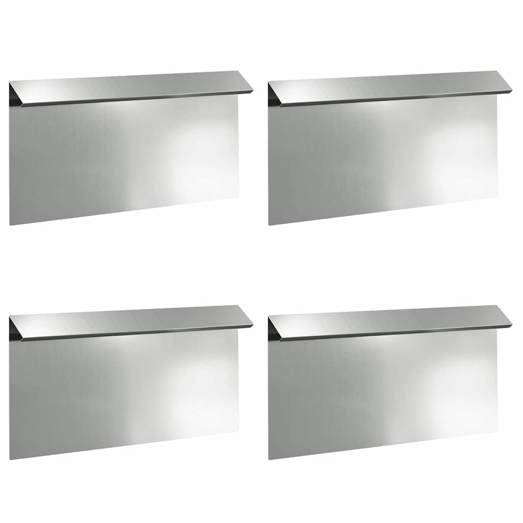 Gliemežu sēta 4 gab Sudraba 50 x 3,5 x 25 cm Cinkots tērauds