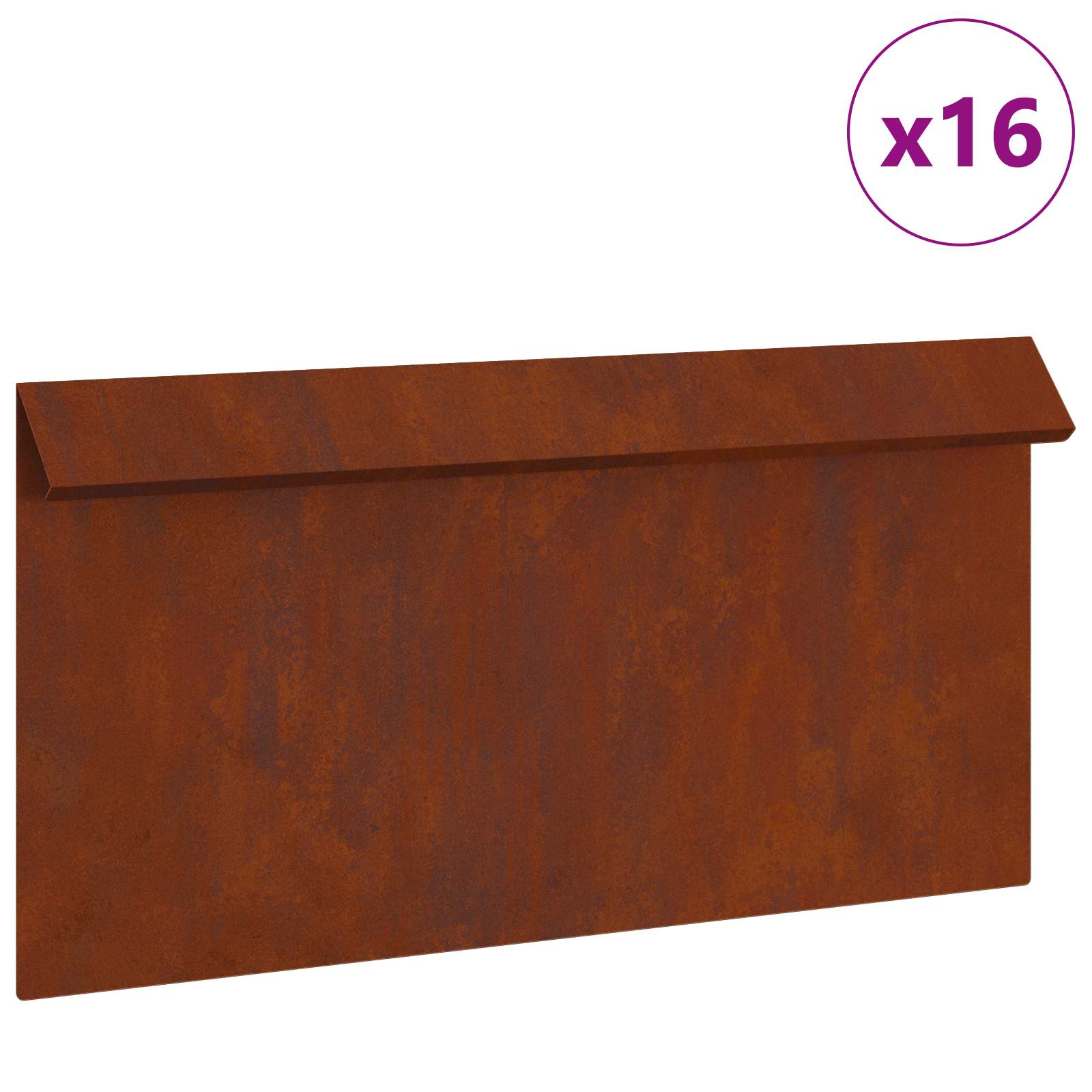 Sraigių tvora 16 pcs Rūdijanti 50 x 3,5 x 25 cm