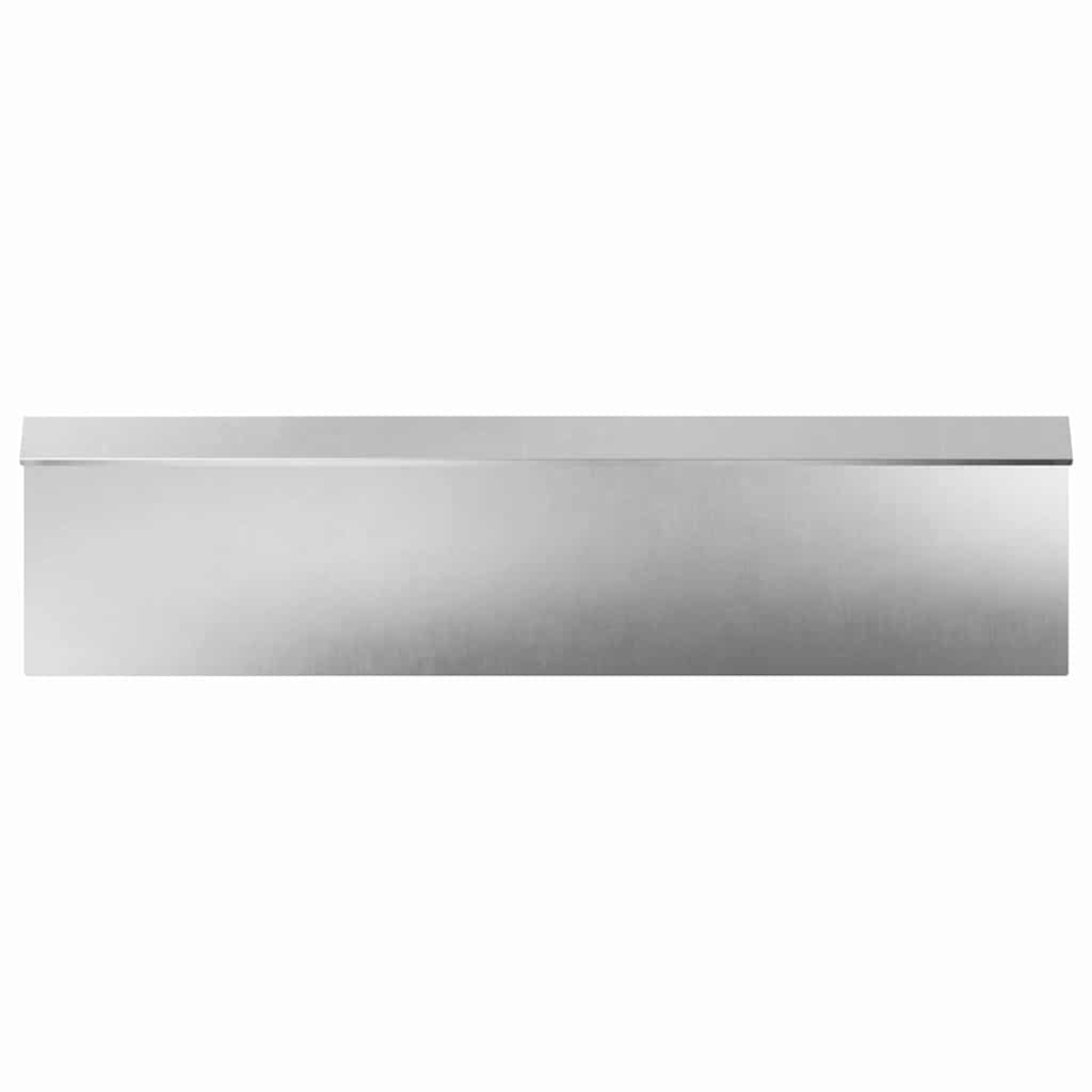 Snail Fence 4 pcs Silver 100 x 3.5 x 25 cm