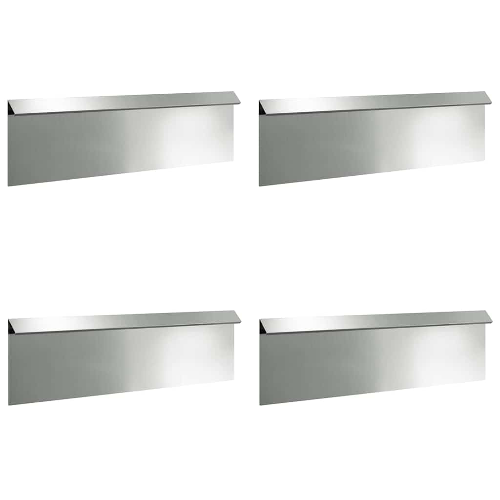 Sraigių tvora 4 pcs Sidabro 100 x 3,5 x 25 cm Cinkuota plienas