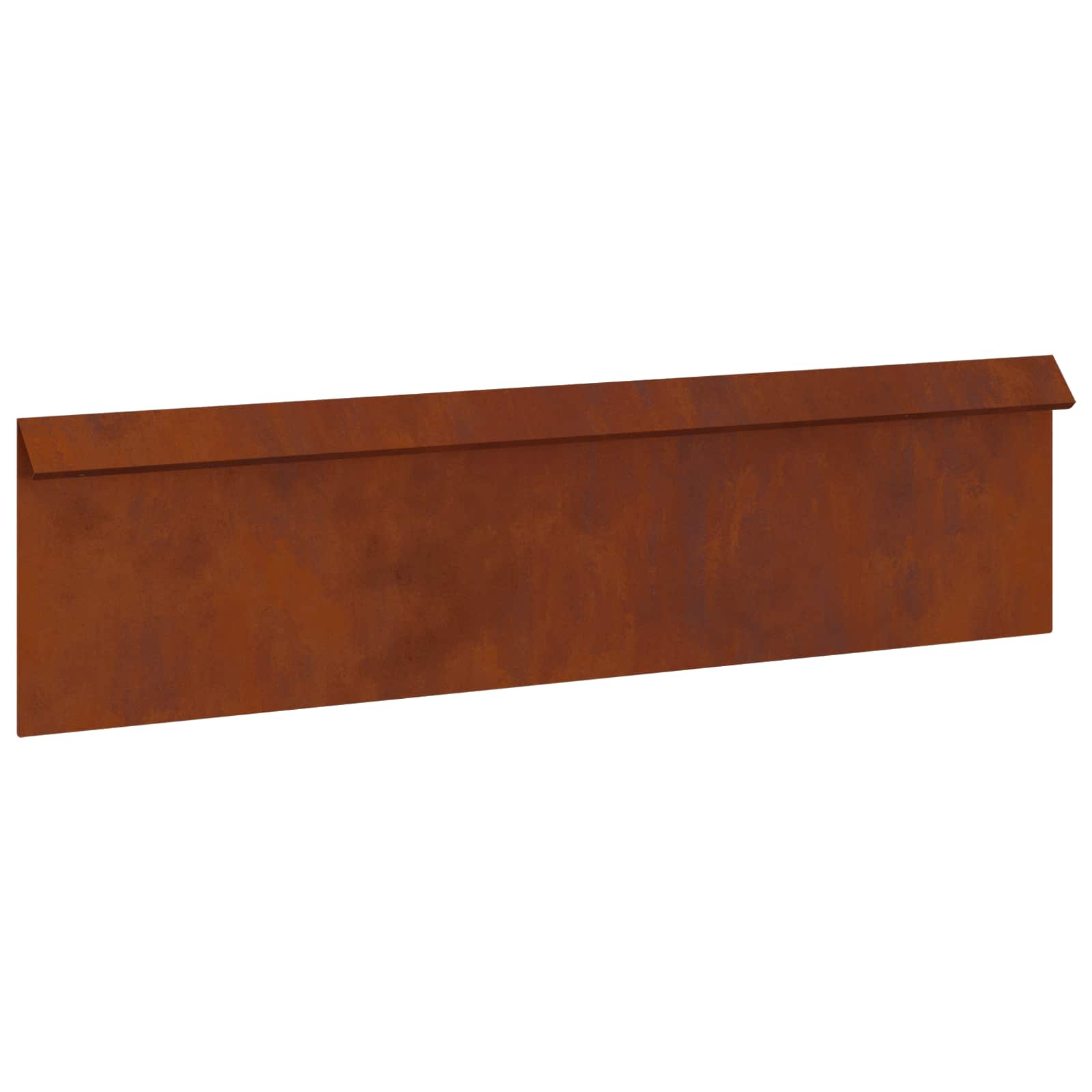 Snail Fence 16 pcs Rusting 100 x 3.5 x 25 cm
