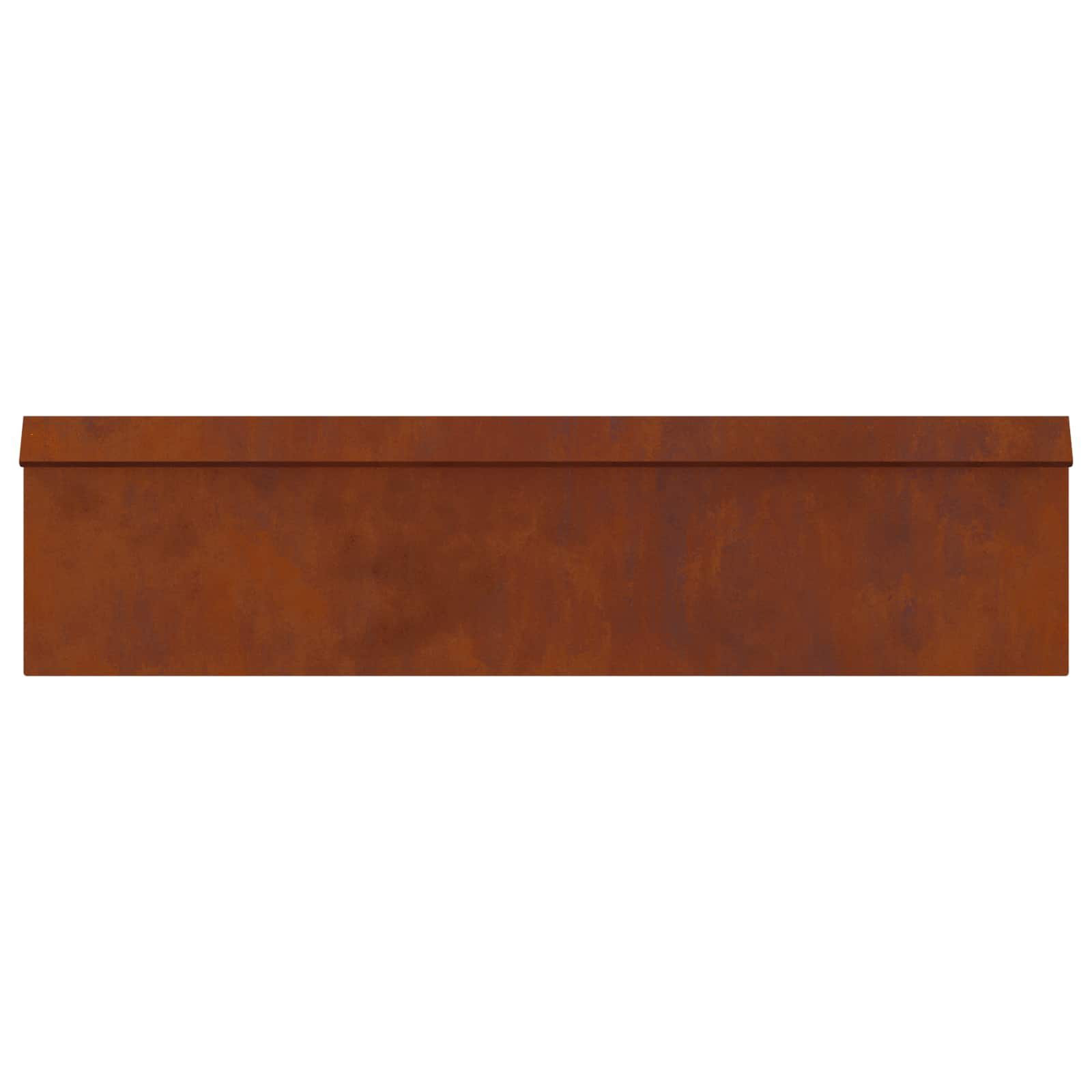 Snail Fence 16 pcs Rusting 100 x 3.5 x 25 cm