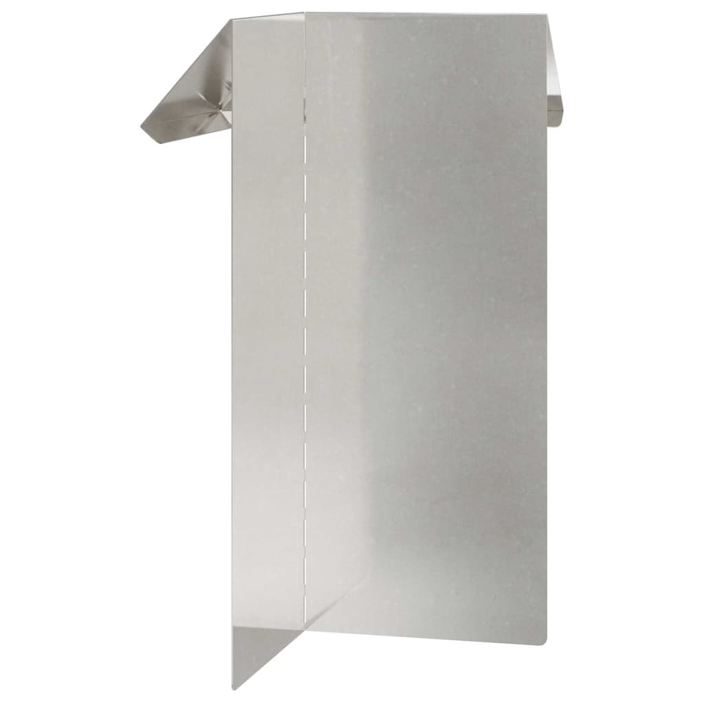 Sraigių tvora 4 pcs Sidabro 13,5 x 13,5 x 25 cm