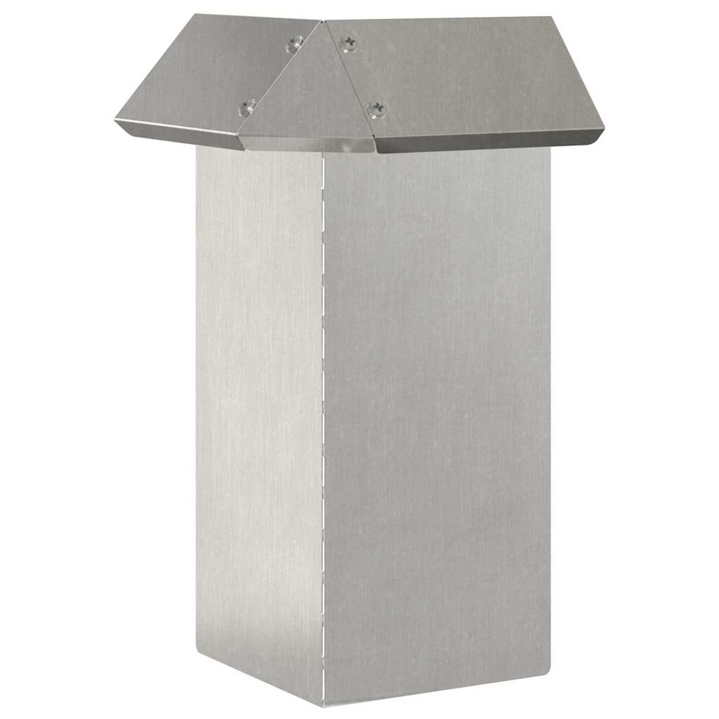 Sraigių tvora 4 pcs Sidabro 13,5 x 13,5 x 25 cm
