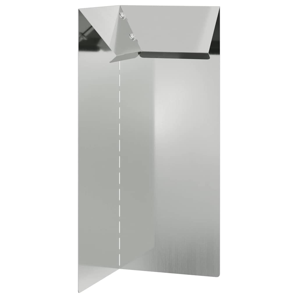Sraigių tvora 10 x 10 x 25 cm Cinkuota plienas Sidabro