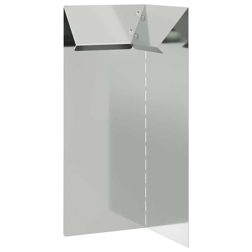 Sraigių tvora 10 x 10 x 25 cm Cinkuota plienas Sidabro