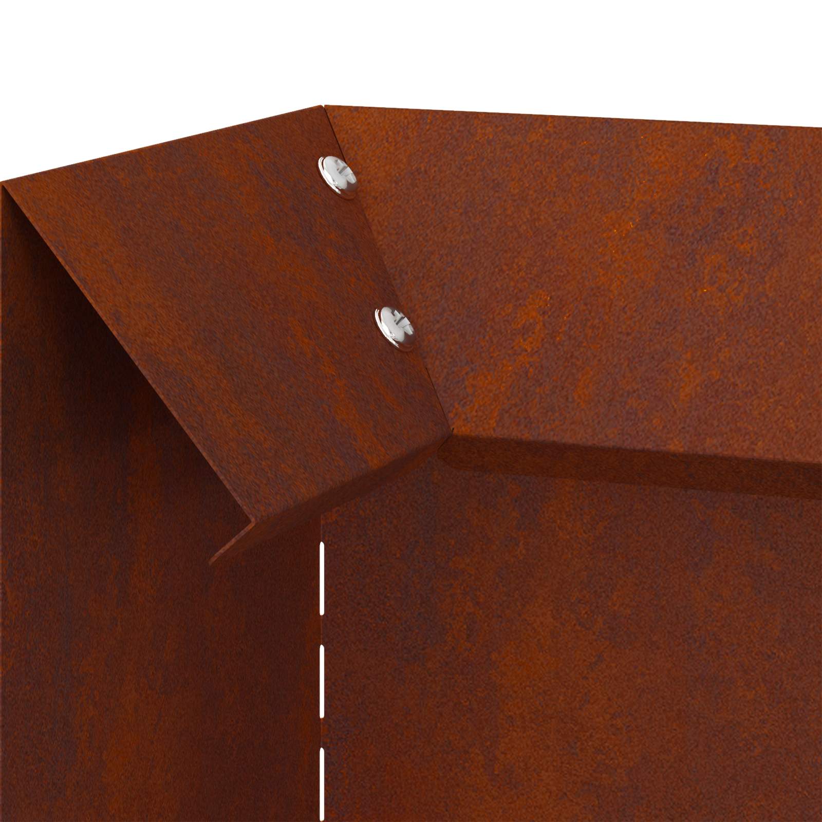 Rusting Snail Fence 10 x 10 x 25 cm