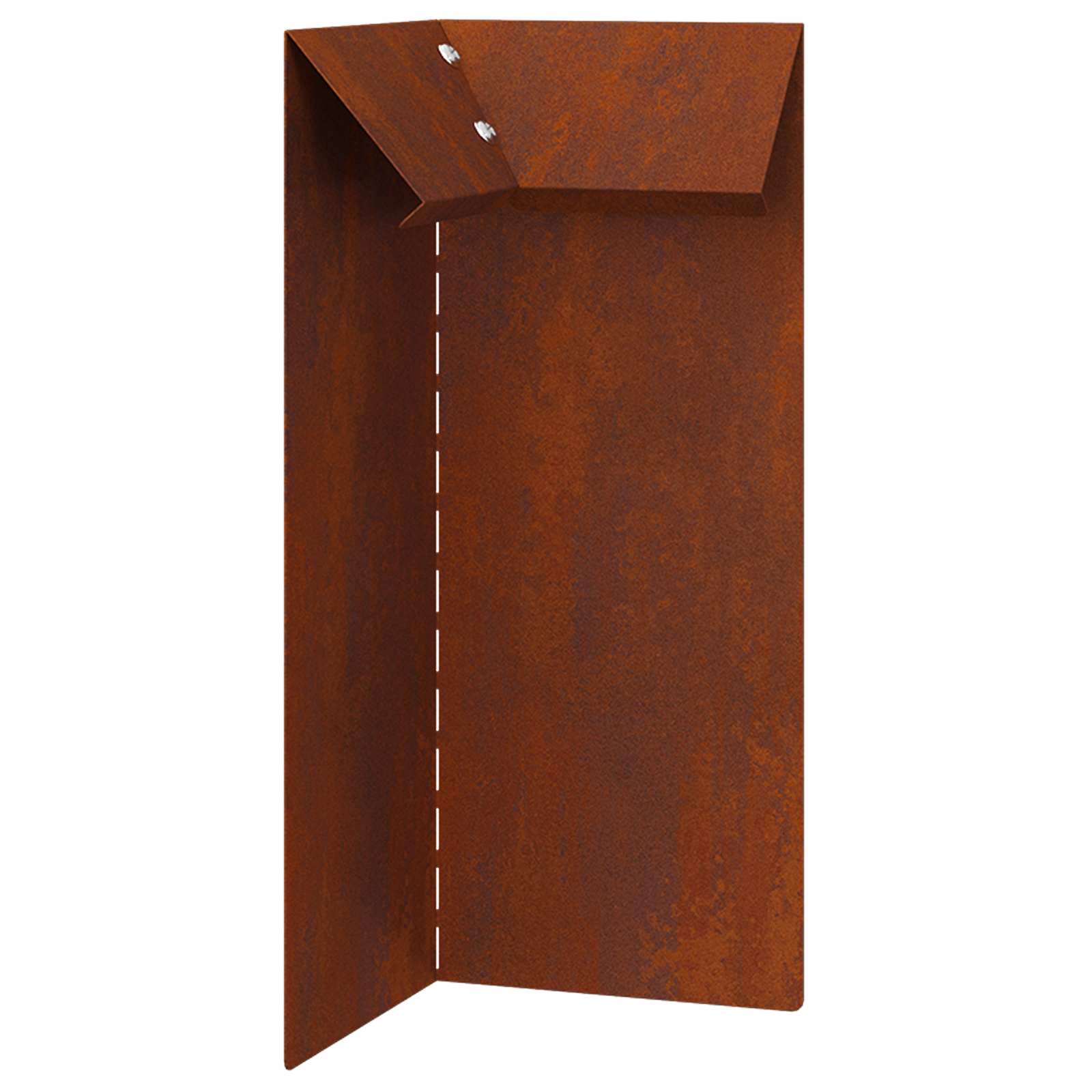 Rusting Snail Fence 10 x 10 x 25 cm