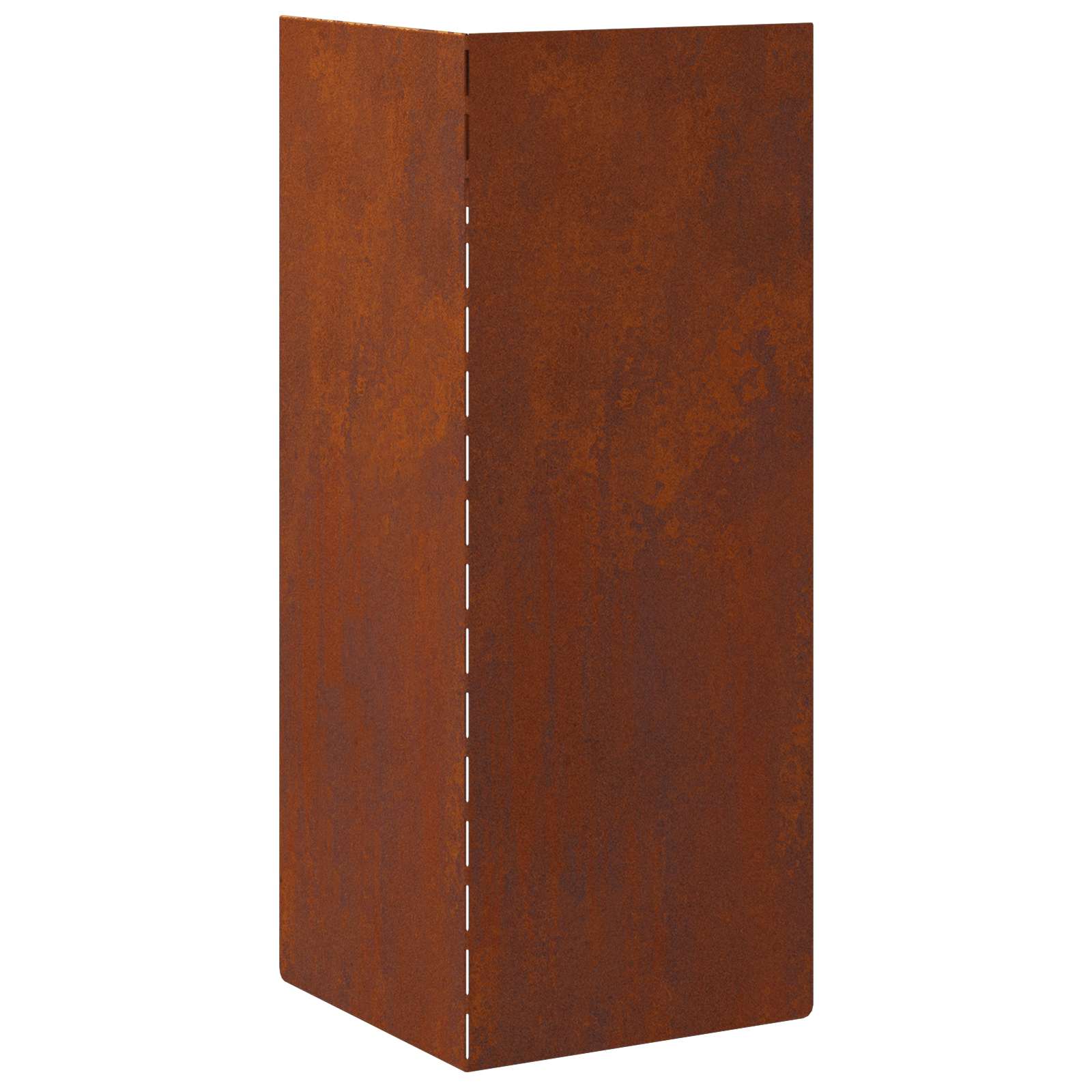 Rusting Snail Fence 10 x 10 x 25 cm