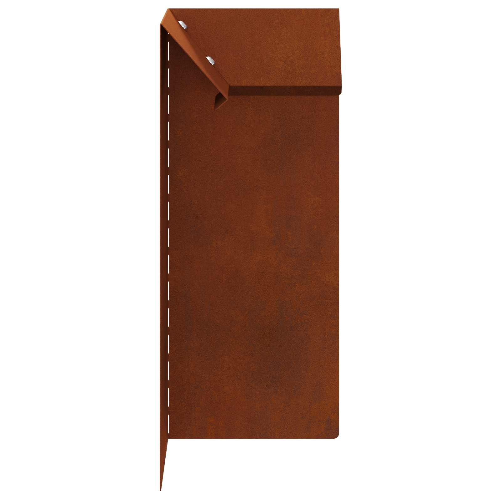 Rusting Snail Fence 10 x 10 x 25 cm