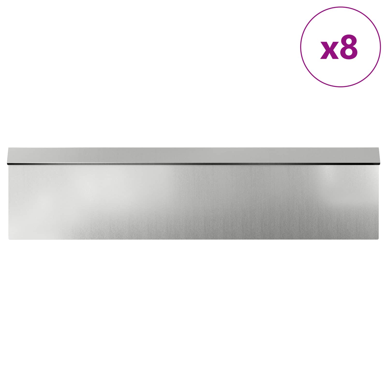 Snail Fences 12 pcs Silver Galvanized steel