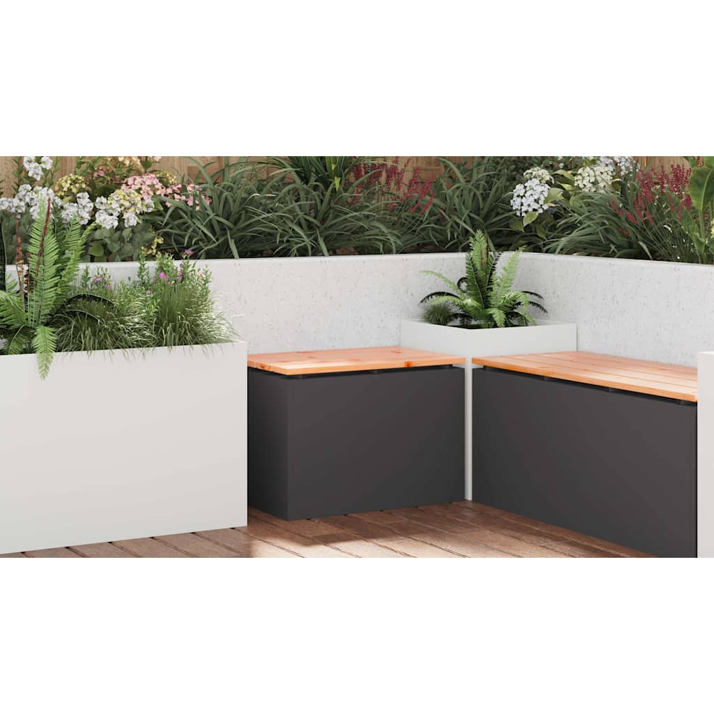 Sodo suolas Juoda 60 x 40 x 43 cm