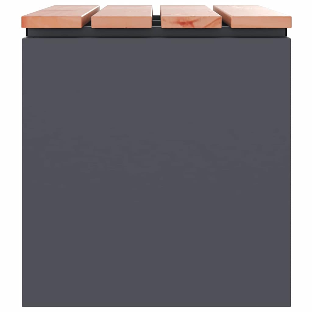 Sodo suolas Antracitas 60 x 40 x 43 cm Plienas