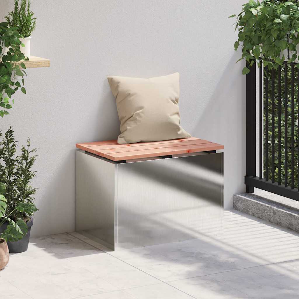 Sodo suolas Sidabro 60 x 40 x 43 cm Nerūdijantis plienas