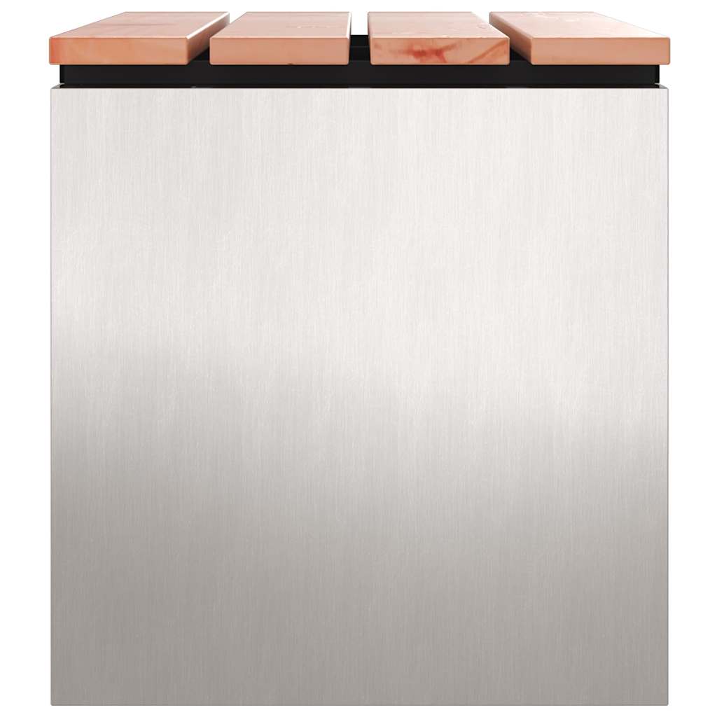 Sodo suolas Sidabro 60 x 40 x 43 cm Nerūdijantis plienas