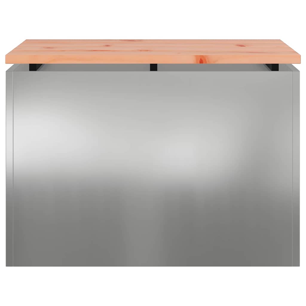 Dārza sols Sudrabs 60 x 40 x 43 cm Cinkots tērauds