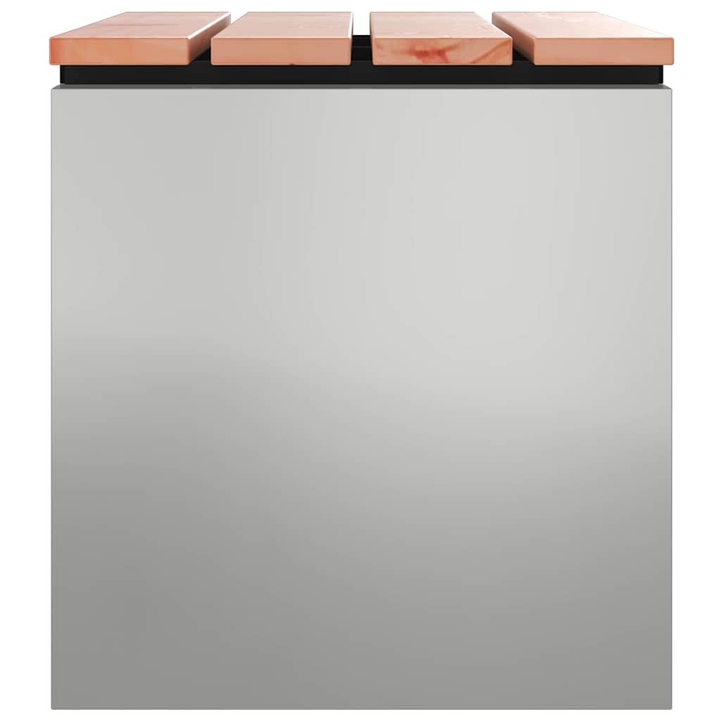 Dārza sols Sudrabs 60 x 40 x 43 cm Cinkots tērauds