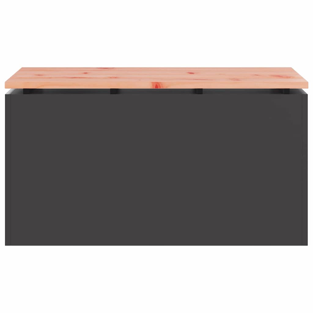 Sodo suolas Juoda 80 x 40 x 43 cm Plienas