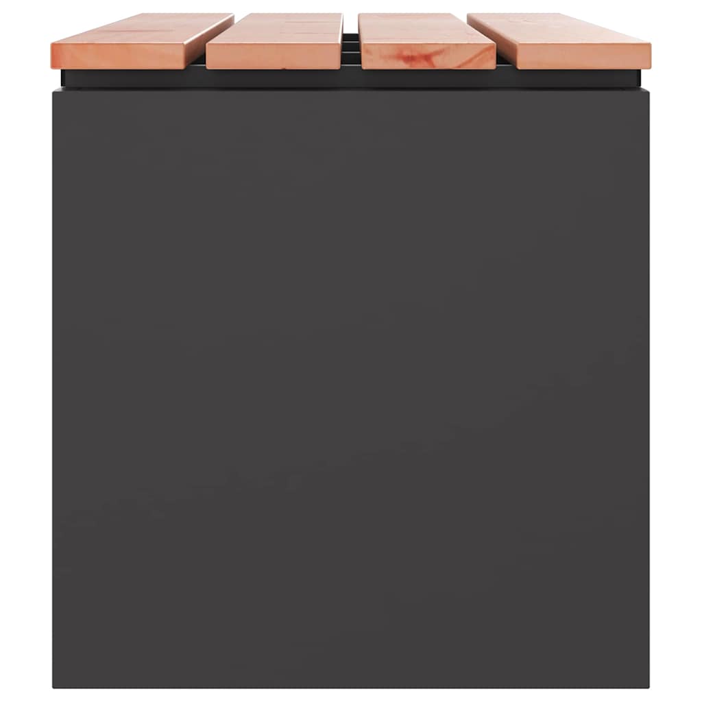 Sodo suolas Juoda 80 x 40 x 43 cm Plienas