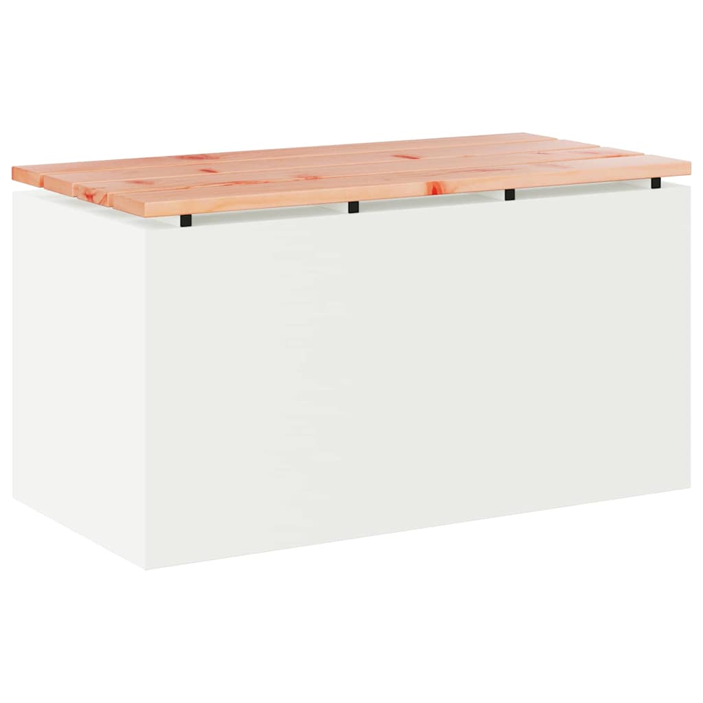 Dārza sols Balts 80 x 40 x 43 cm Tērauds