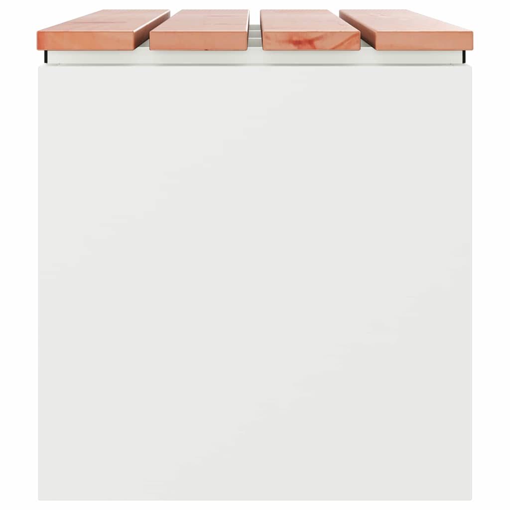 Dārza sols Balts 80 x 40 x 43 cm Tērauds