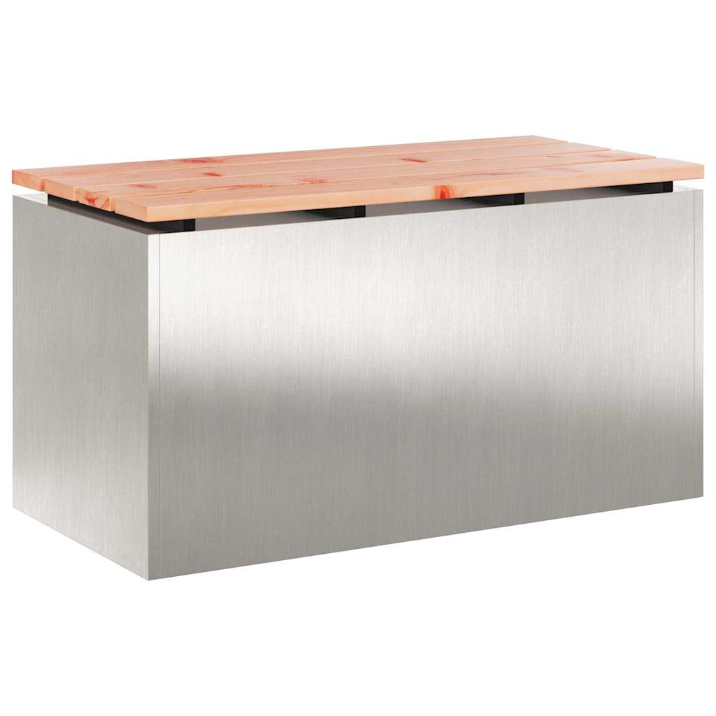 Sodo suolas Sidabro 80 x 40 x 43 cm Nerūdijantis plienas
