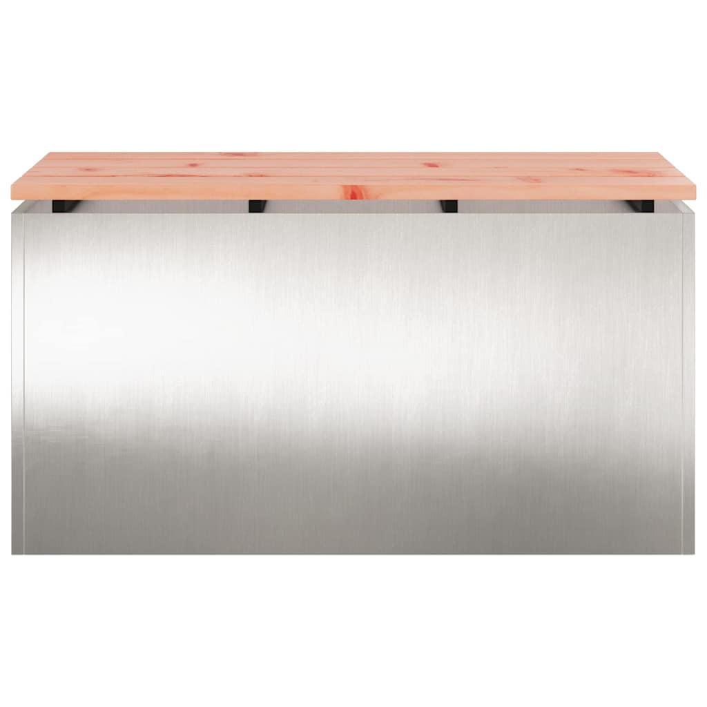 Sodo suolas Sidabro 80 x 40 x 43 cm Nerūdijantis plienas