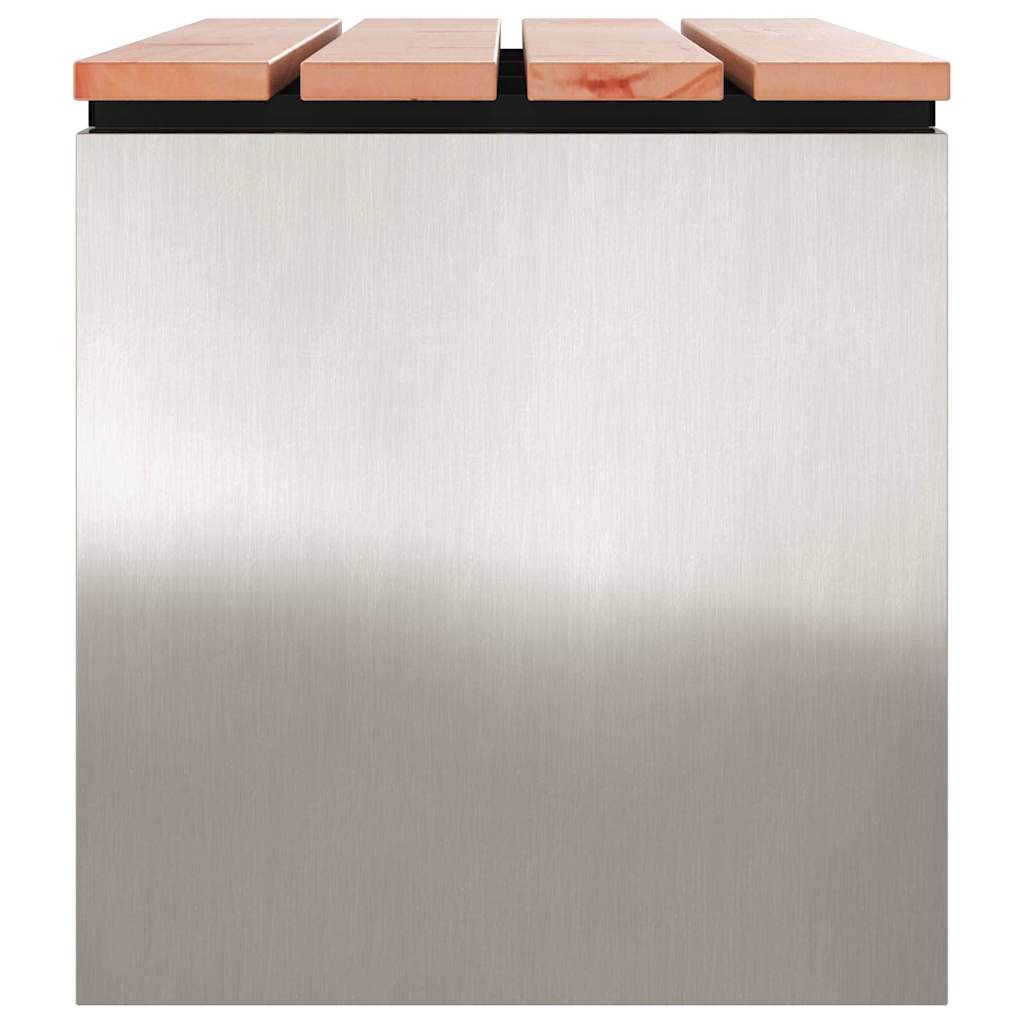 Sodo suolas Sidabro 80 x 40 x 43 cm Nerūdijantis plienas