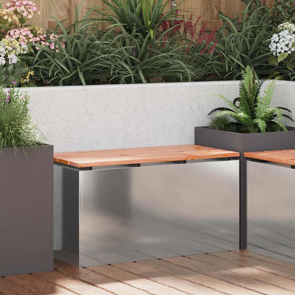 Dārza sols Sudrabs 80 x 40 x 43 cm Galvanizēts tērauds