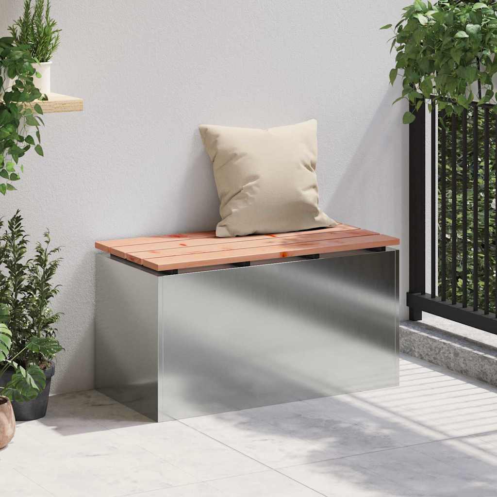 Dārza sols Sudrabs 80 x 40 x 43 cm Galvanizēts tērauds