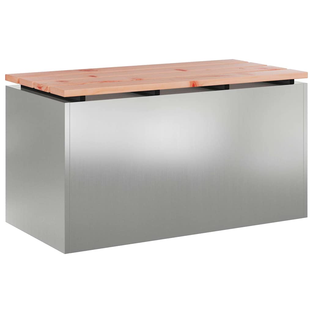 Dārza sols Sudrabs 80 x 40 x 43 cm Galvanizēts tērauds
