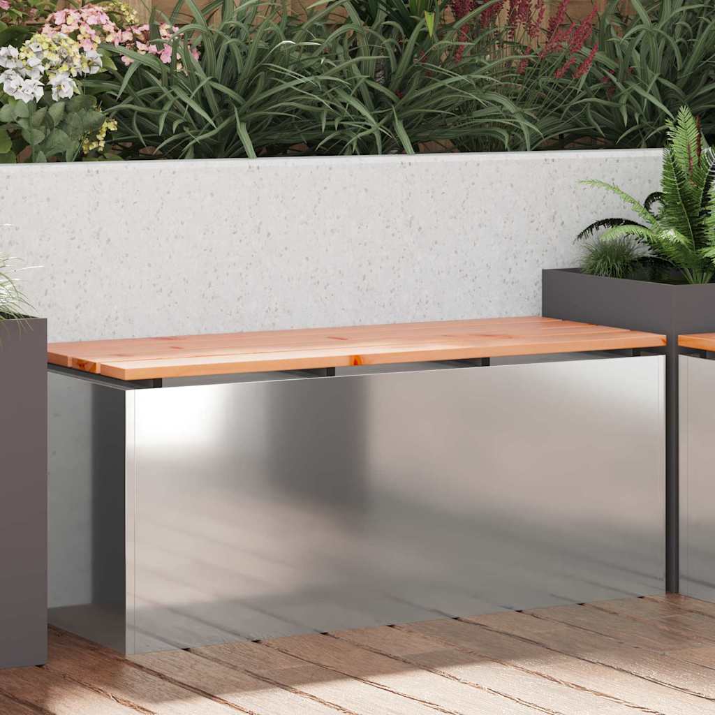 Sodo suolas Sidabro 100 x 40 x 43 cm Galvanizuotas plienas