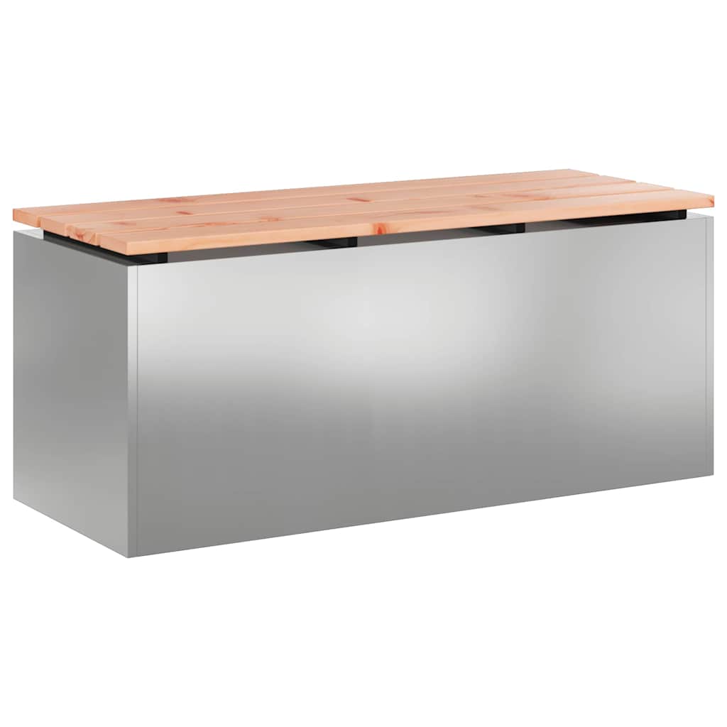 Sodo suolas Sidabro 100 x 40 x 43 cm Galvanizuotas plienas