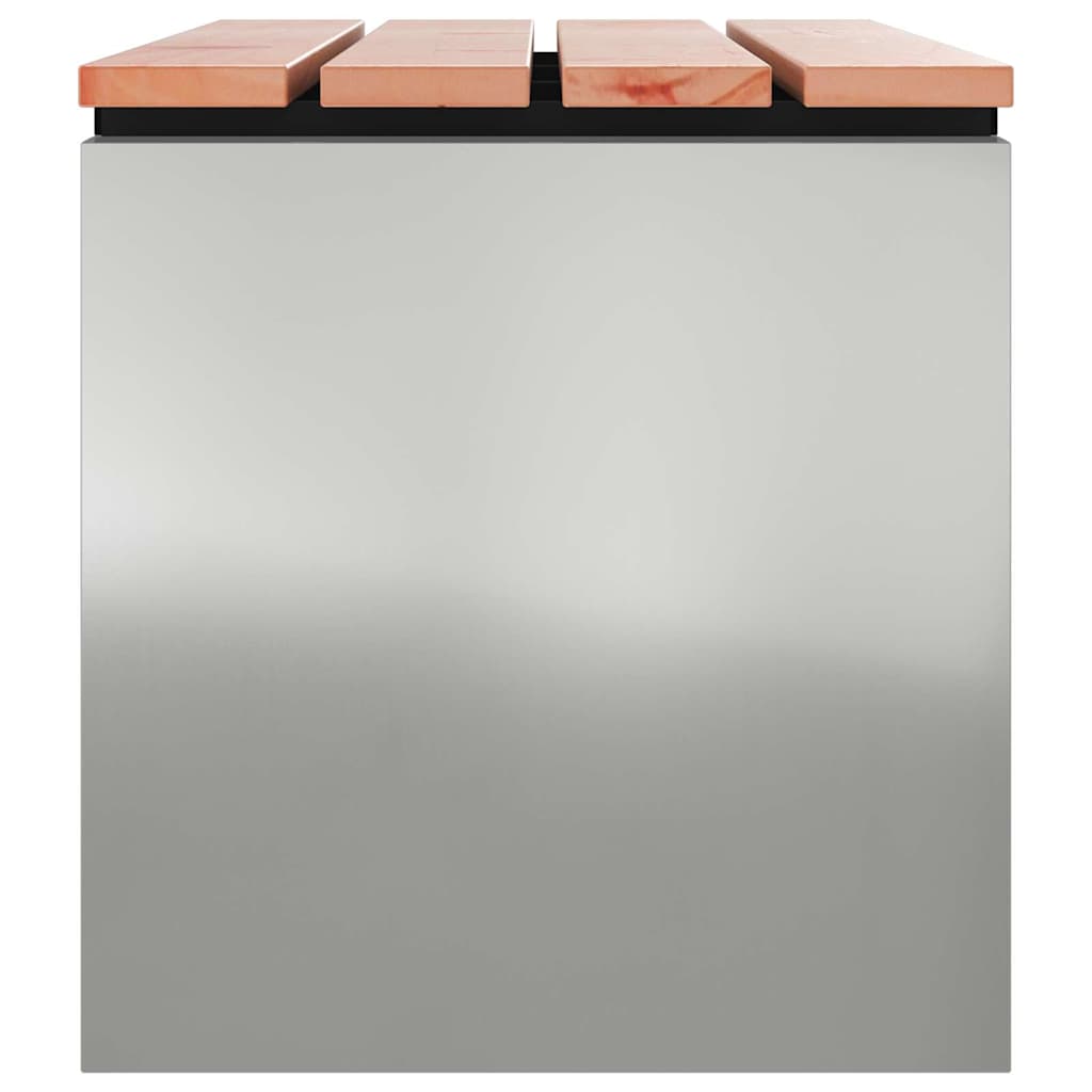 Sodo suolas Sidabro 100 x 40 x 43 cm Galvanizuotas plienas