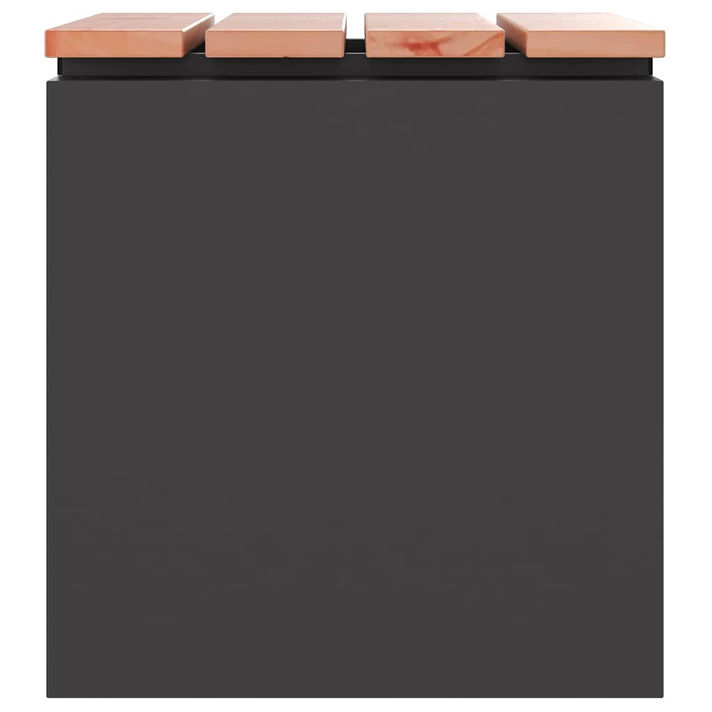 Sodo suolas Juoda 40 x 40 x 43 cm Plienas