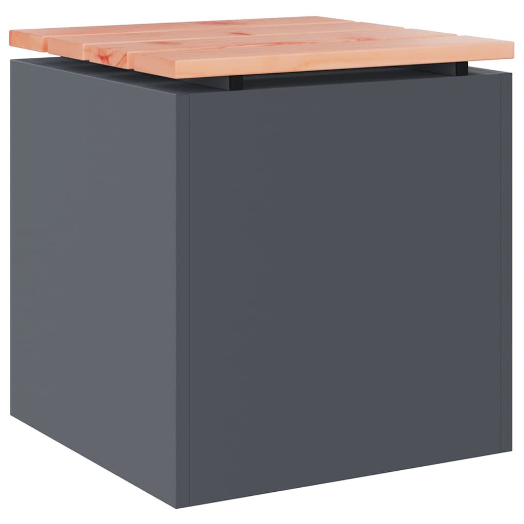 Sodo suolas Antracitas 40 x 40 x 43 cm Plienas