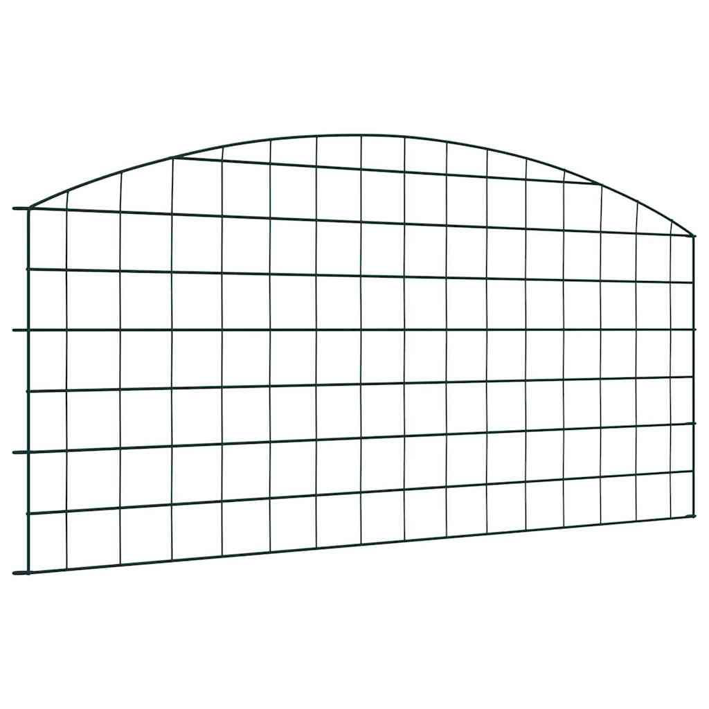 Tvenkinio tvoros rinkinys 5 pcs Žalia 100 x 50 cm Plienas